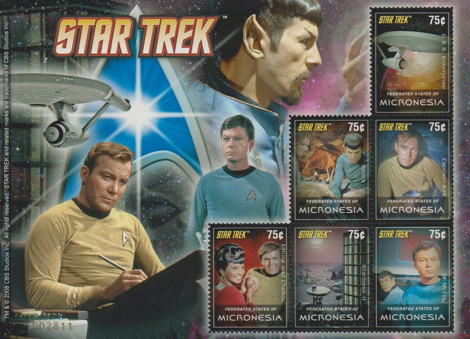 Star Trek Postal Stamps And Souvenir Sheets 02